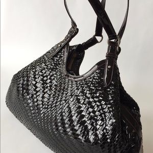 Cole Haan Genevieve Patent Weave Triangle Tote